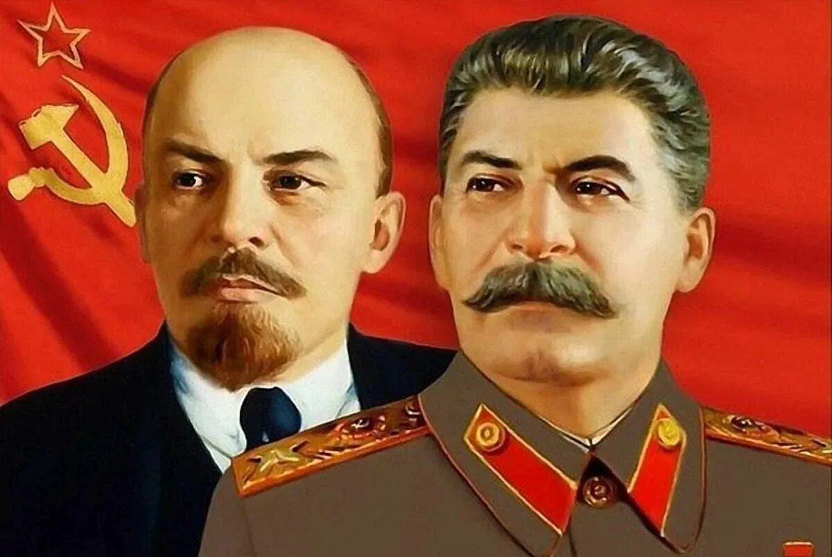 День рождения ленина и сталина. Иосиф Сталин и Ленин. Портрет Ленина и Сталина.