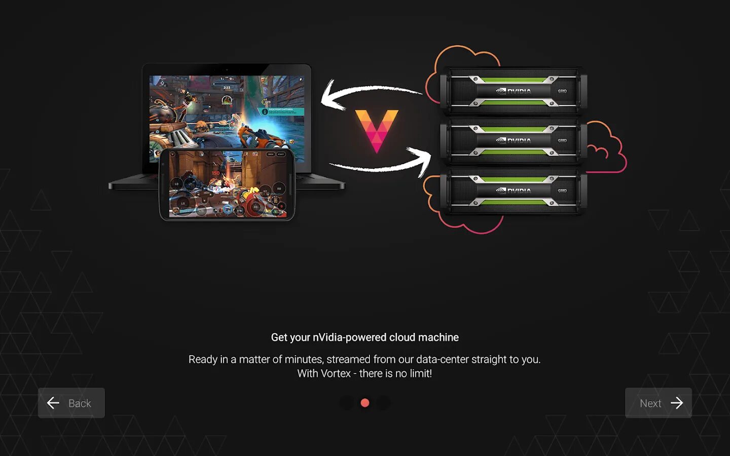 Game cloud android. Vortex cloud gaming. облачные игры на андроид. вортекс приложение для игр. облачные сервера для игр.