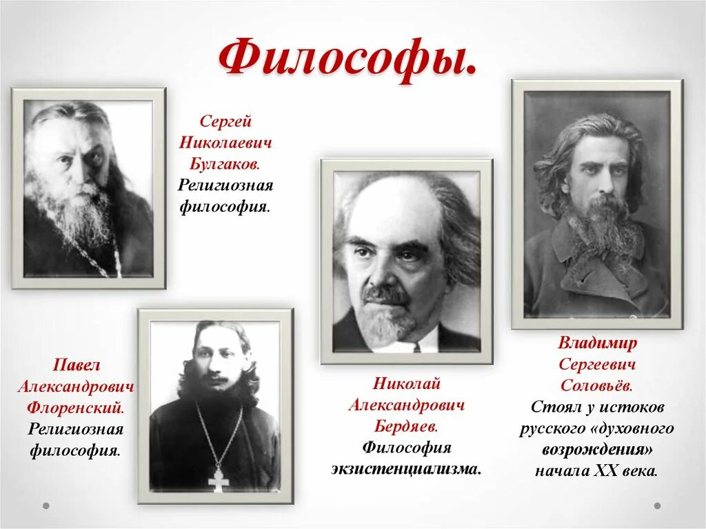 Философия 19 начала 20 века. Бердяев Булгаков Соловьев Флоренский. Серебряный век русской философии. Русская религиозная философия серебряного века. Русские религиозные философы 19-20 века.