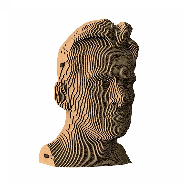 Пазл бюст. Конструктор из картона декоративный бюст - 3d эйнштейн. 3d-пазл бюст «петр. Бюст из гофрокартона. Пазл бюст.