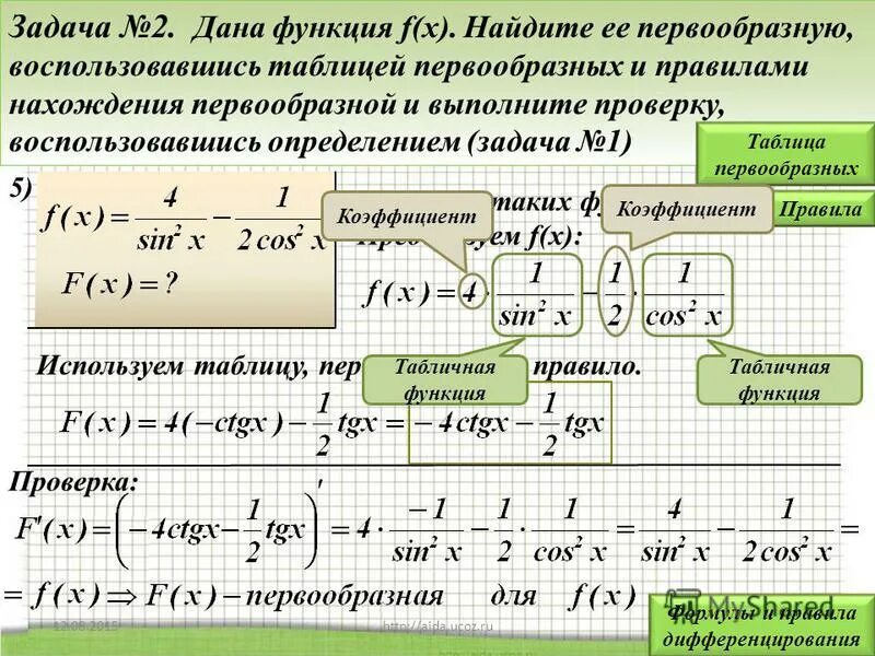 Норма функции примеры. Правило нахождение первообразной. Правила и формулы первообразной. Правила нахождения первообразной. Три правила нахождения первообразных.