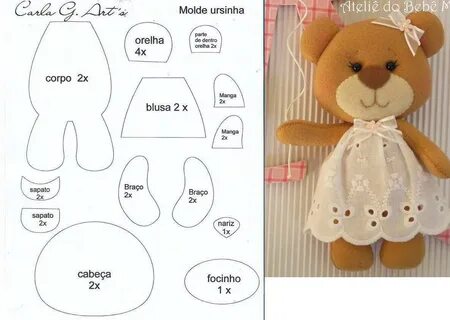 Выкройки игрушек фото