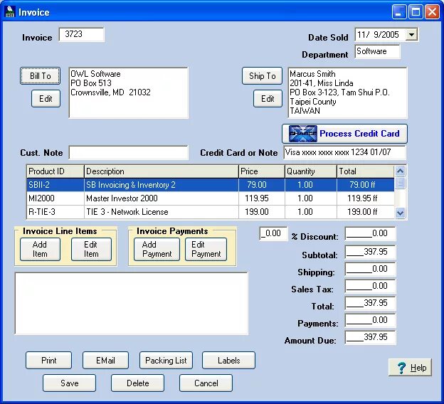 Bill of material Inventory System программа 2000-2010. Sold software.