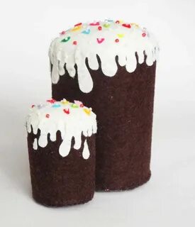 Кулич из фетра