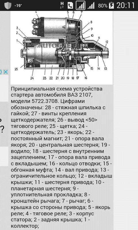 Стартер ваз работа. Разборка редукторного стартера ВАЗ 2107. Редукторный стартер ВАЗ 2107 В разборе. Конструкция стартера ВАЗ 2107. Схема стартера 2107 карбюратор.