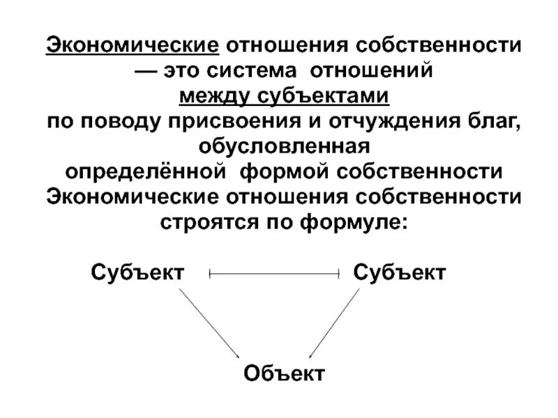 Экономических отношений между продавцами и. Экономические отношения собственности. Отношения собственности в экономике. Собственность это в экономике. Собственность в системе экономических отношений.