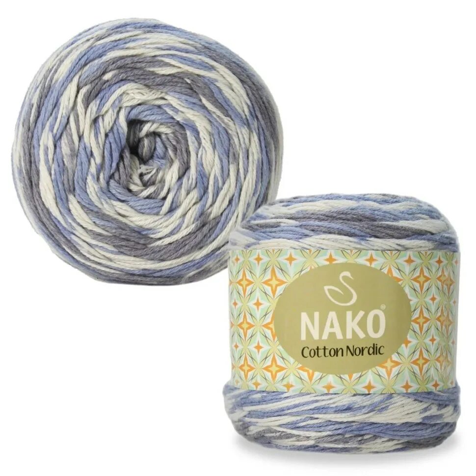 Малик опт. Нако коттон Нордик. Пряжа Nako Cotton Nordic. Пряжа Cotton Nordic Nako, принт - 82665. Пряжа Nako "Cotton Nordic" 82670.