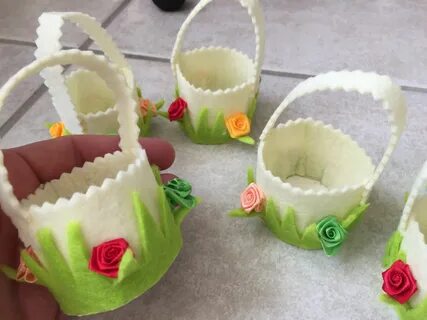 Пасхальная корзинка из фетра