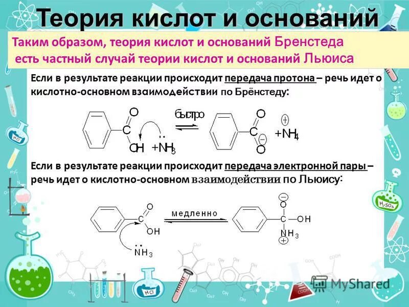 Кислоты и основания по Бренстеду и Льюису. Кислоты и основания Льюиса и Бренстеда. Теории кислот и оснований. Кислоты по теории Льюиса. В результате какого основания