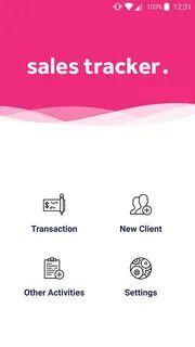 Sales tracking