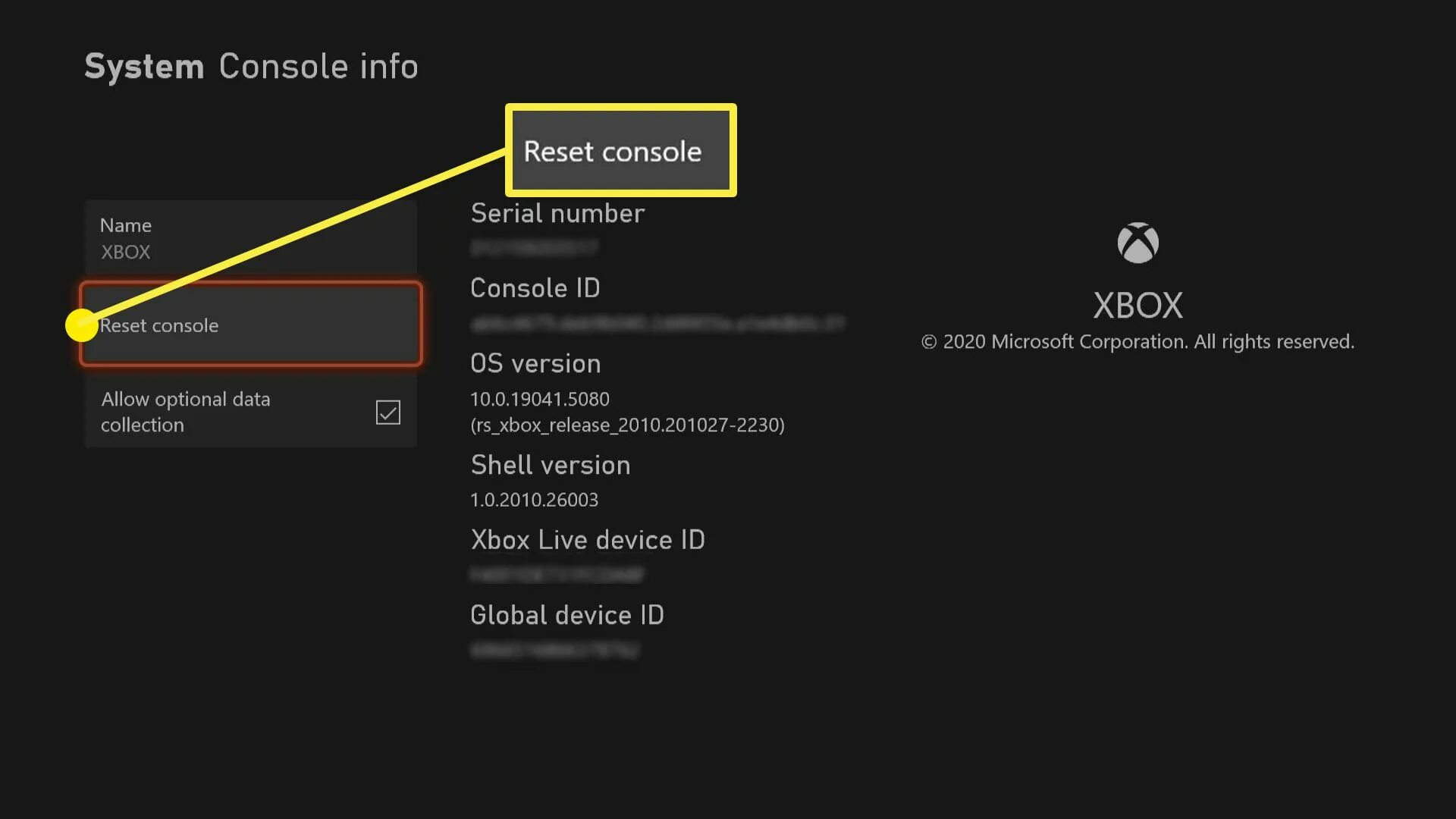 Идентификатор устройства. Идентификатор устройства xbox live. перезагрузка xbox. xbox series x reset. сброс до заводских настроек xbox series x.