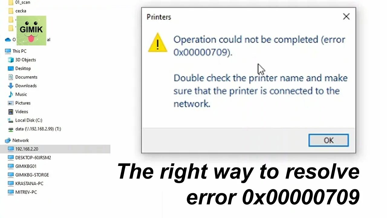 windows - Cannot connect to a shared printer on local network; error 0x00004005 