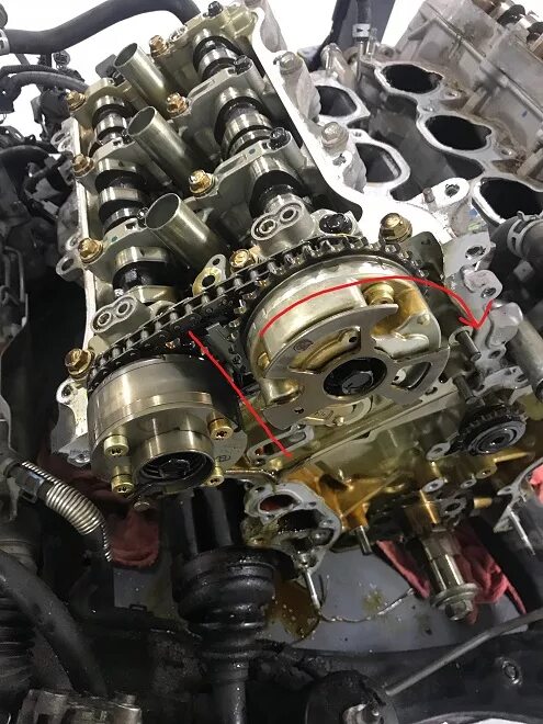 Vvti 2gr fe. Toyota 1gr-fe. 1gr-fe грм. vvti 1gr-fe. цепь грм 2gr fe.