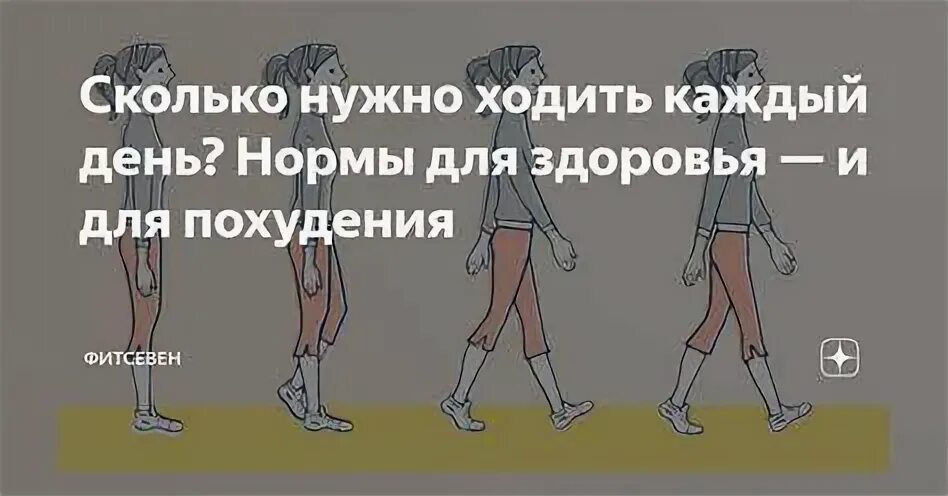 Сколько человек должен ходить в день