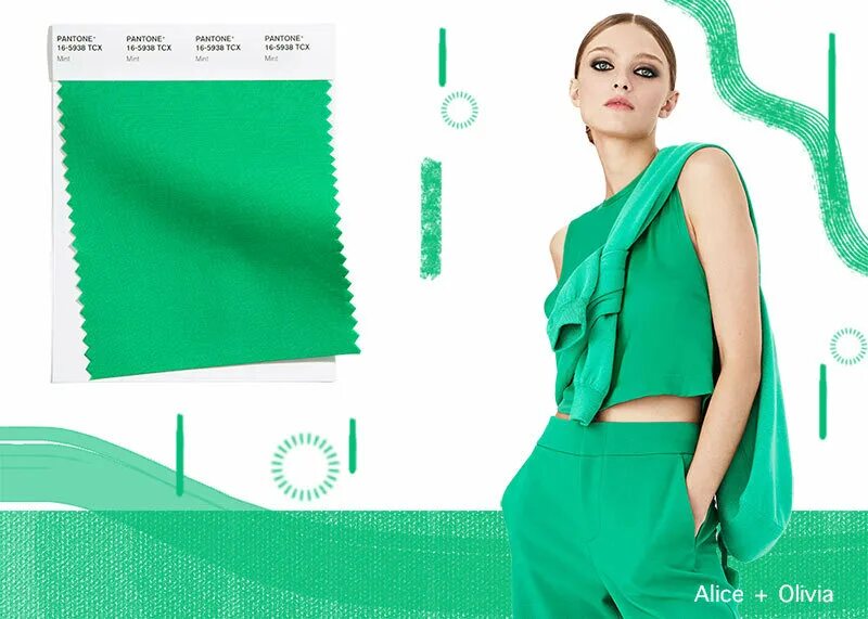 Цвета лета 2025. Зеленый пантон 2025. pantone 16-5938 mint — мята. цвета пантон 2025. пантон палитра 2025.