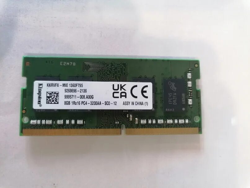 Sodimm ddr4 16 3200. Samsung 1rx16 pc4 3200aa sco 11.