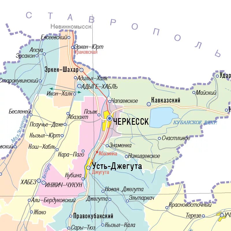 Черкесск на карте россии. Карачаево-Черкесская Республика карта с районами. Республика Карачаево-Черкессия на карте. Карта гор Карачаево Черкесской Республики. Карта Карачаево Черкесской Республики подробная карта.