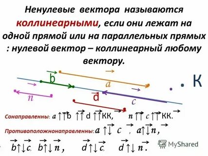 Коллинеарные векторы перпендикулярны