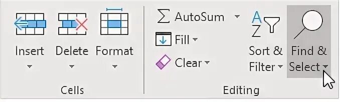 Find selector. Visible Cells only excel. Visible Cells only libre.