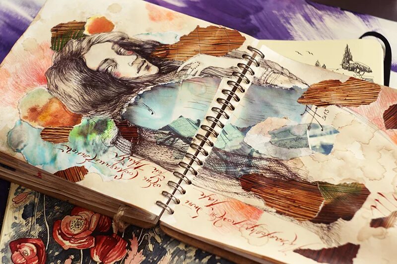 обложка для артбука. артбук. скетчбук принцессы дисней. рисунки для скетч дука. скетч путешествие.