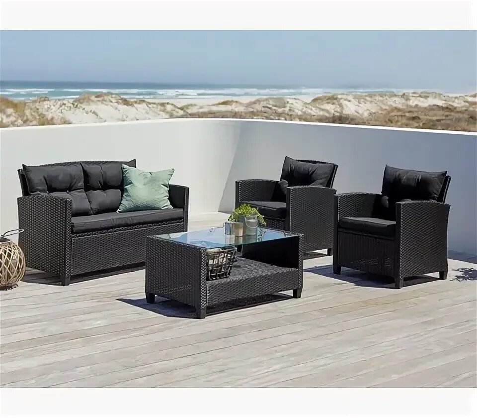 WEST ELM JARDINE OUTDOOR FURNITURE SET 3D Model .max .c4d .obj .3ds .fbx .lwo .s