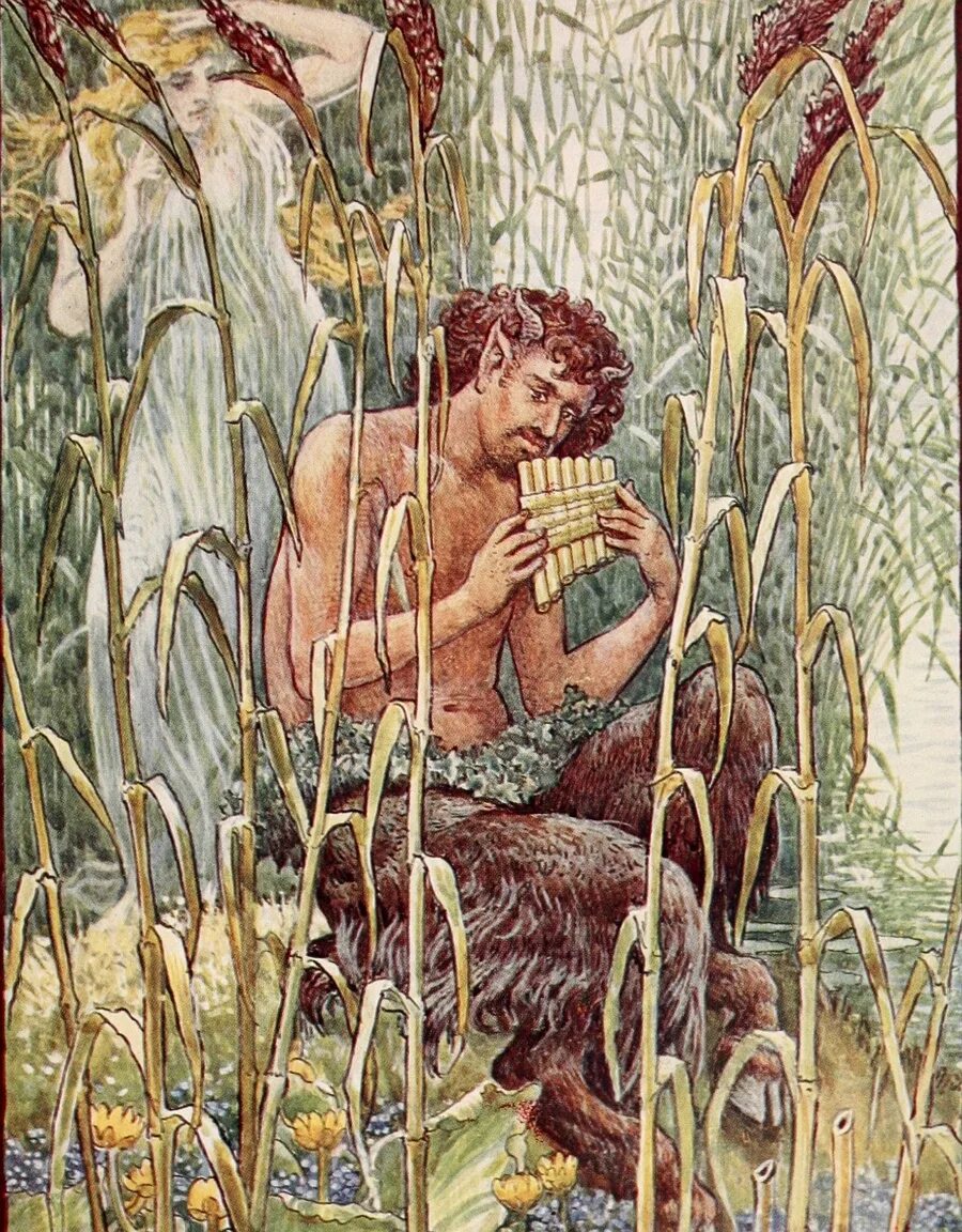 Пан миф. Бог пан и сиринга. пан козлоногий бог. бог пан и нимфа сиринкс. мифы древней греции пан и сиринга.