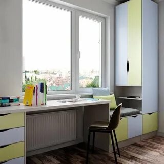 Мебель у окна в детской