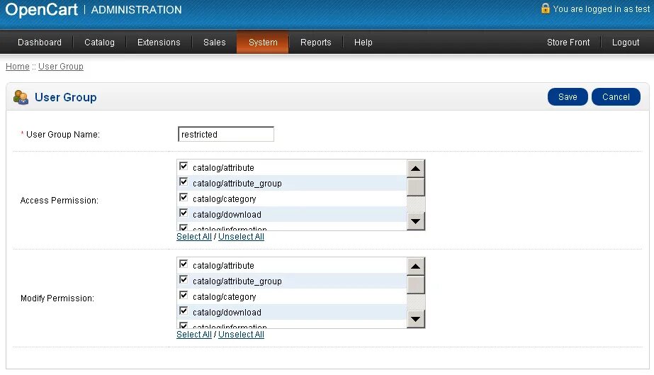 Opencart htaccess
