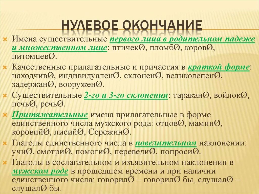 Значение слова конца. Нулевое окончание в русском языке правило. Как определить нулевое окончание 3 класс. Что твоё нолевое окончание. Нулевые окончания в русском языке.