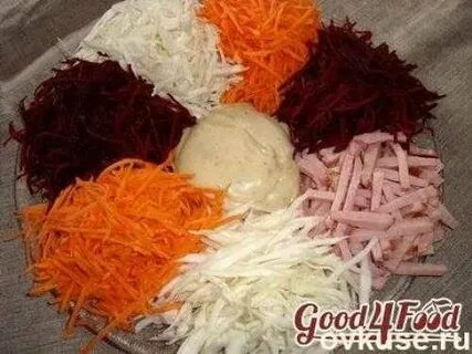 Салат жареная картошка свекла морковь
