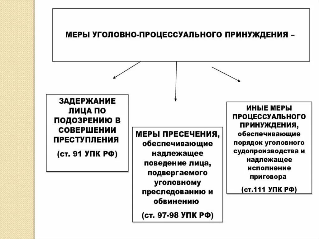 Изменению уголовного срока. Меры пресечения и меры принуждения УПК. Меры уголовно-процессуального принуждения УПК. Меры процессуального принуждения УПК РФ. Иные меры процессуального принуждения УПК.