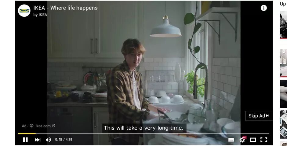 Where is the life could you. Ikea «take this ad to the Toilet with you». Ikea 2018 Advert with Dog.