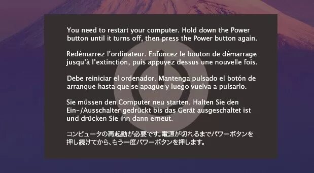 Hold down the power button