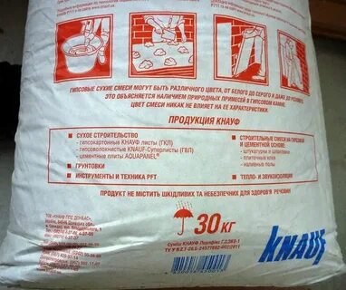 Расход гипсового клея