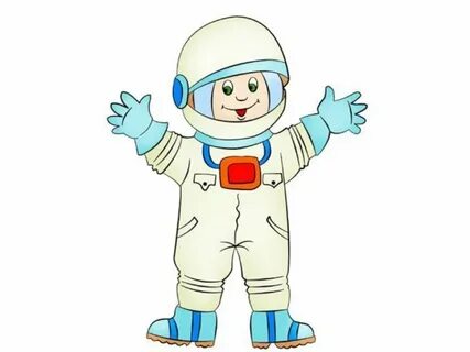 Картинка космонавта для детей цветная