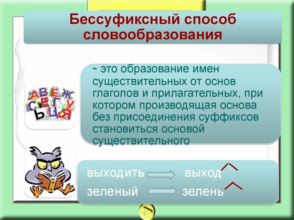 Способы образования имен существительных. Словообразование имен существительных. Способы образования имени существительного. Бессуфиксный способ словообразования.