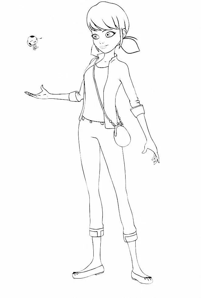 Miraculous: Tales of Ladybug & Cat Noir coloring page 12 Marinette Dupain Cheng 