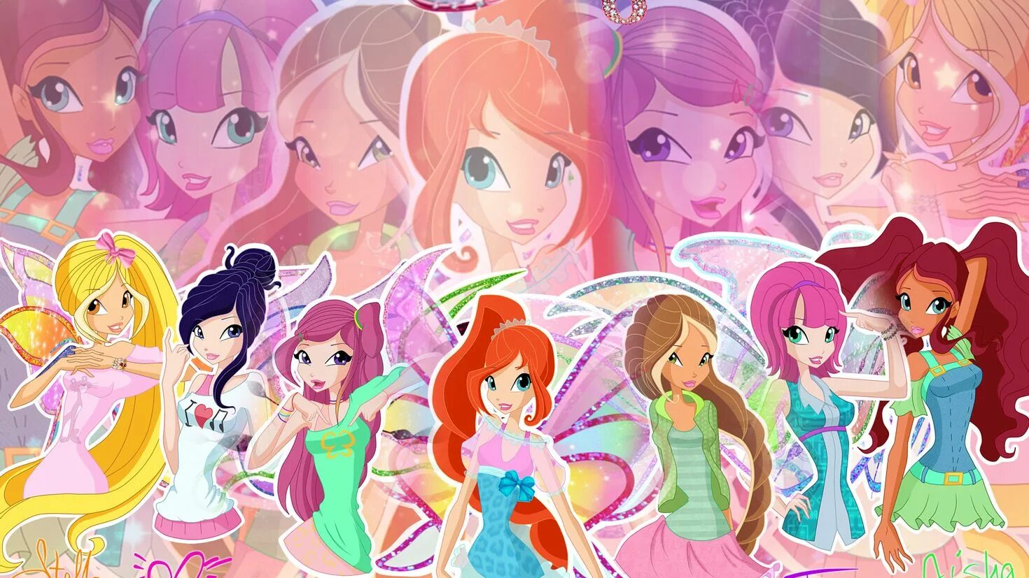 Винкс. Феечки Винкс. Winx Club феи. Винкс все 7 фей.