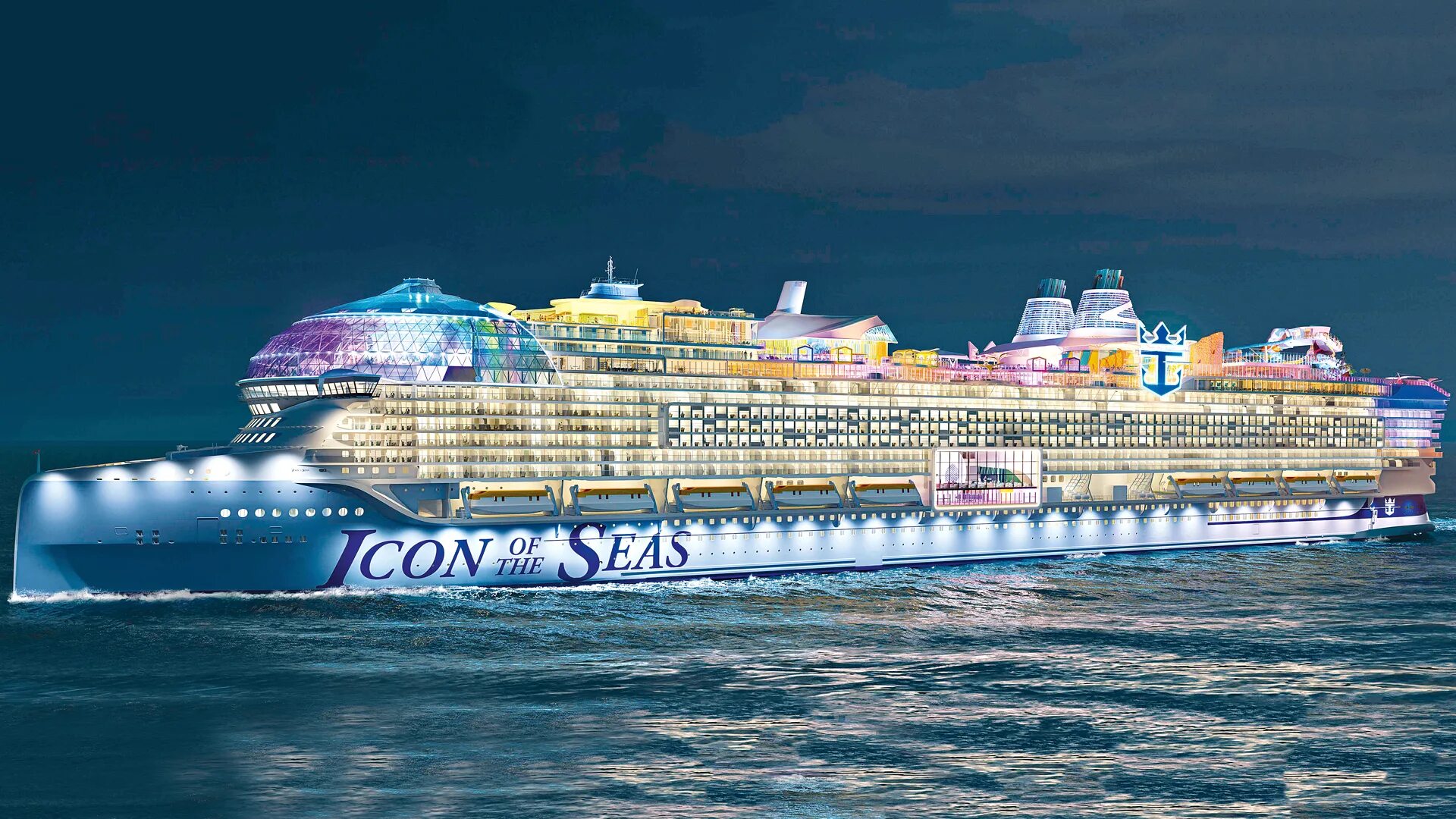 Билеты на лайнер икона морей. Royal caribbean icon of the seas. Круизный лайнер. Royal caribbean icon of the seas. Билеты на лайнер икона морей.