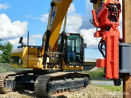 Аренда вибропогружателя на базе экскаватора в москве