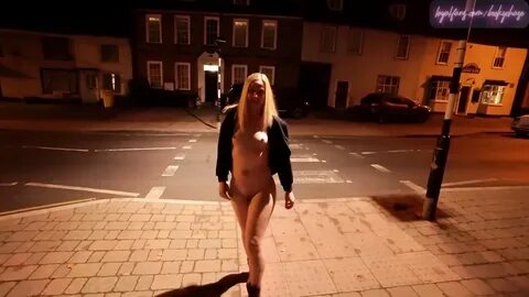 Watch Young Blonde Wife Walking Nude Down a High Street in Suffolk video on...