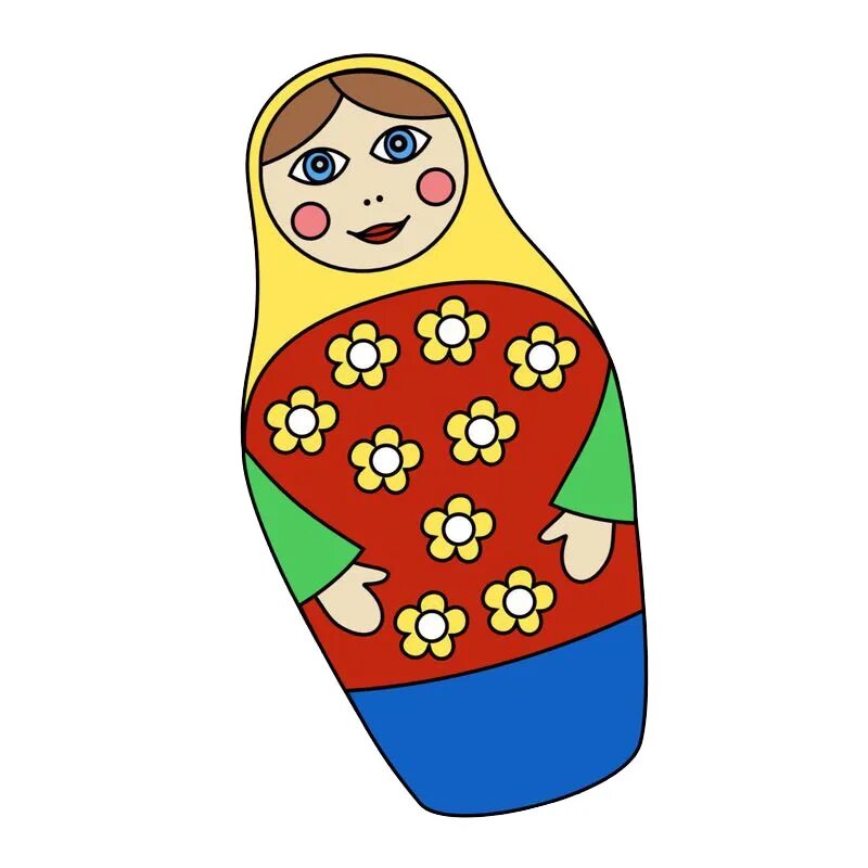 Нарисовать русскую матрешку. Нарисовать русскую матрешку