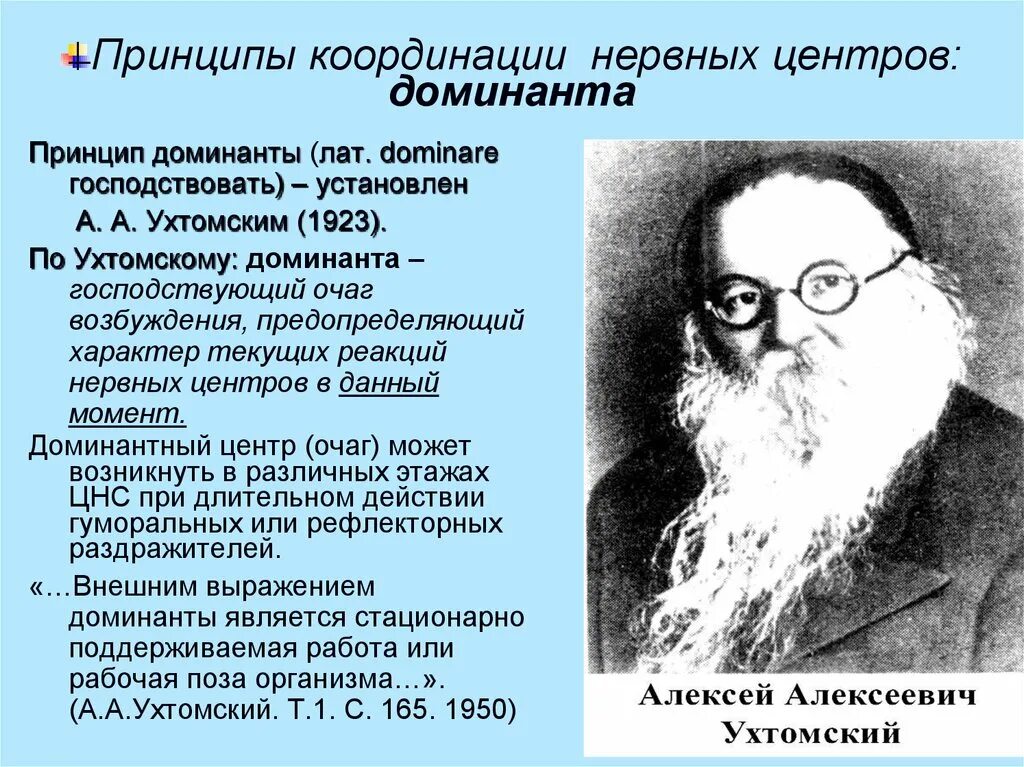 Доминанте про. Теория Доминанты Ухтомского. Ухтомский а.а. "Доминанта". Принцип Доминанты Ухтомского. Доминанта в нервных центрах..