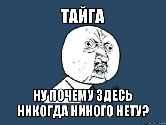 Почему тут нету. Тайга мемы. мемы про тайгу. нету мем. никого нету.