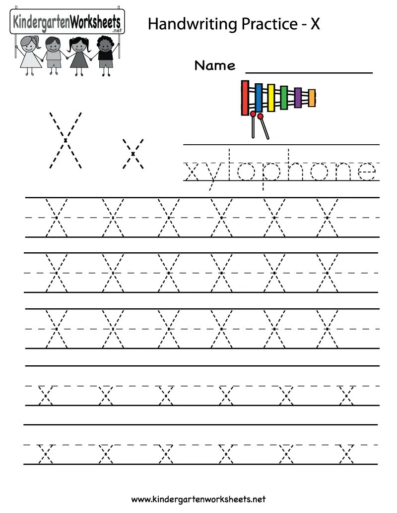 Write x