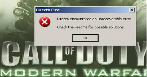 Unrecoverable error