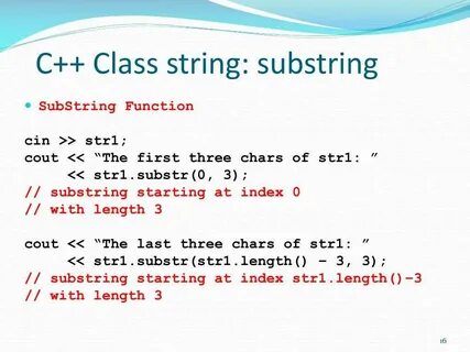 C string 1
