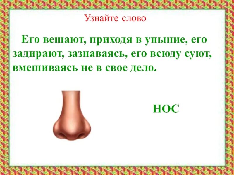 Слово нос глагол. Сует нос не в свое дело. Слово нос. Совать нос фразеологизм. Не совать нос.