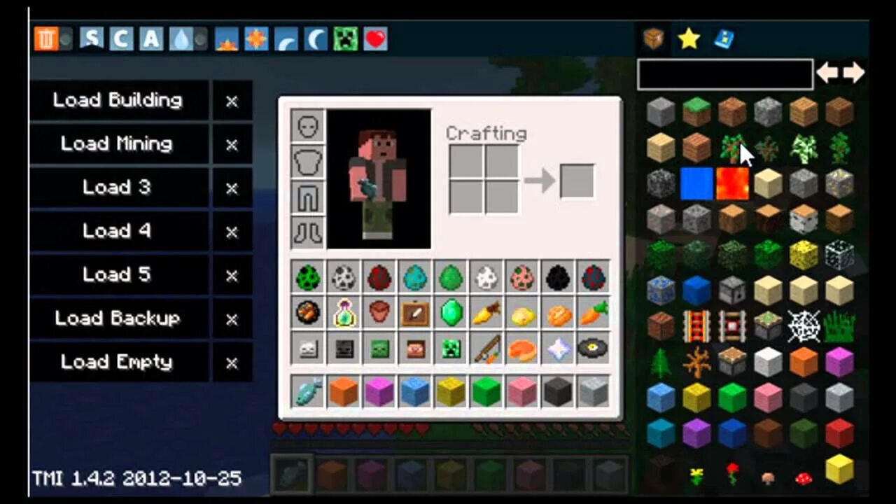 Мод more items. Мод toomanyitems. майнкрафт toomanyitems. мод на боковую панель. toomanyitems 1.12.2.