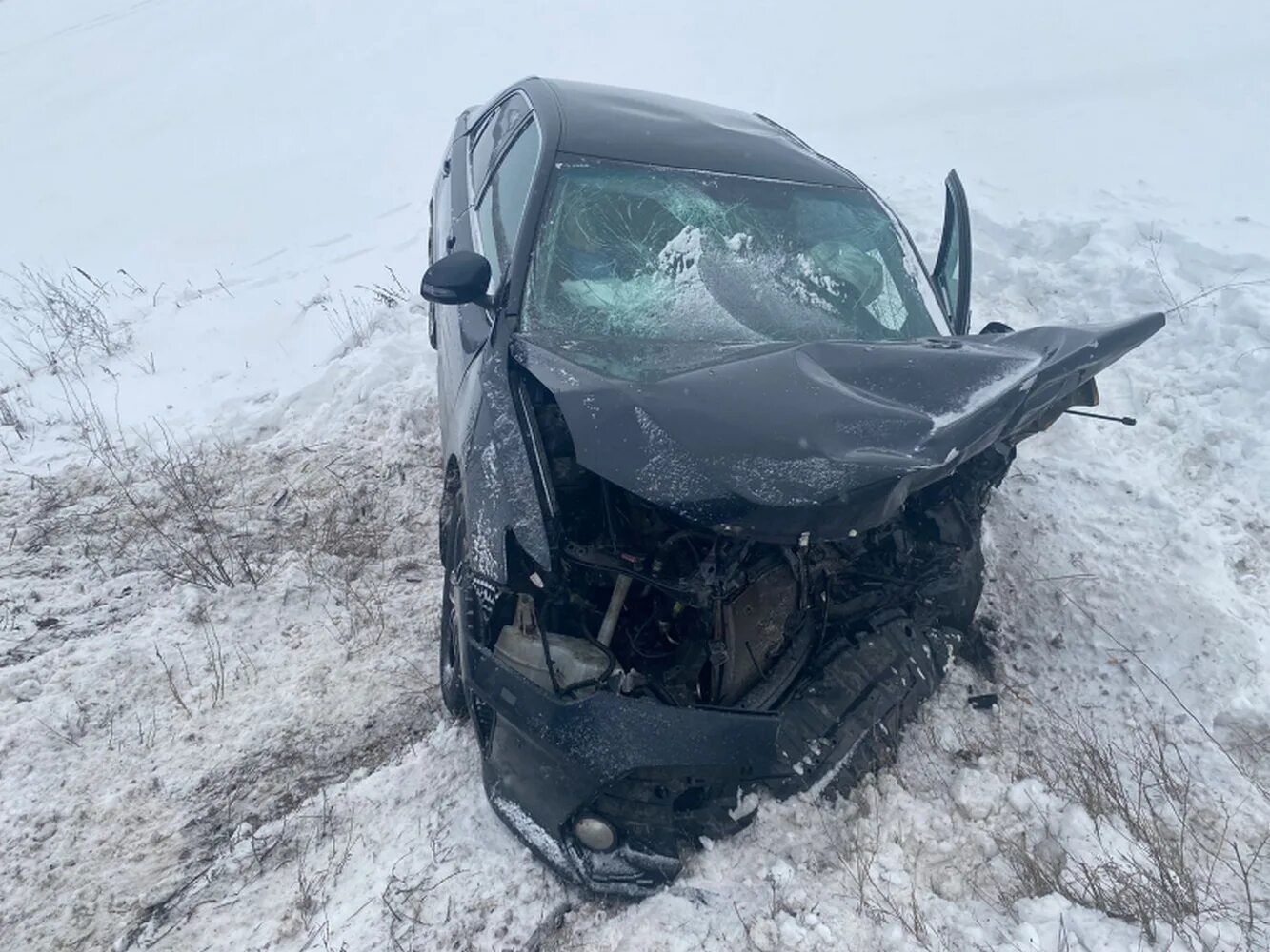 Воронеж 30 декабря. Авария в Новоусманском районе.